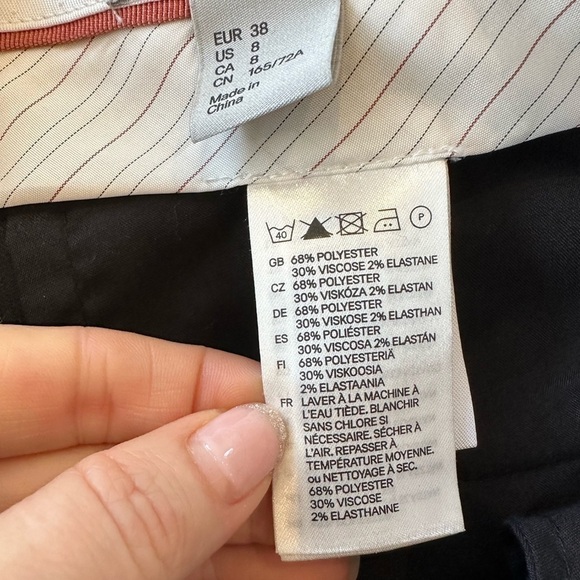 H&M Pinstripe Straight Leg Trousers - Picture 10 of 13